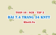 Bài 7.4 trang 34 Toán 10 Kết nối tri thức Tập 2